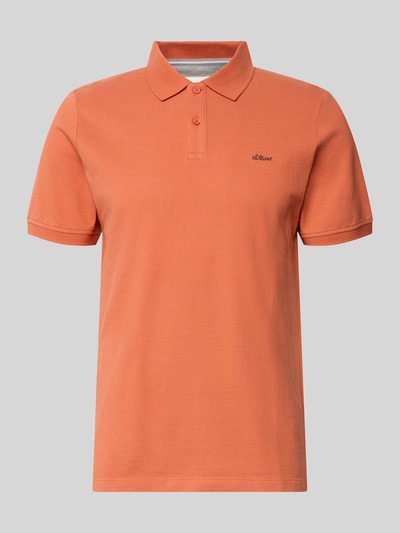 Produktfoto, Regular Fit Poloshirt aus reiner Baumwolle von s.Oliver RED LABEL in Unifarbe mit Polokragen, 2-Knopf-Verschluss, kurzarm, Piqué-Struktur