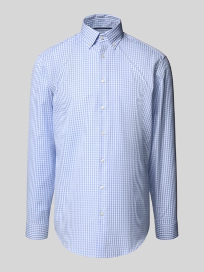 Jake*s Koszula biznesowa o kroju regular fit z kołnierzykiem typu button down Błękitny 2