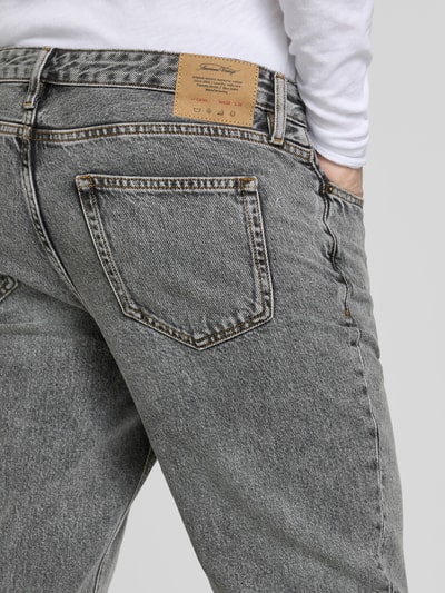 American Vintage Tapered fit jeans in 5-pocketmodel, model 'YOPDAY' Lichtgrijs - 3