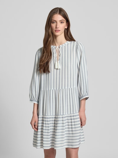 Only Oversized Tunikakleid mit Volants Modell 'KAYA' Bleu 4