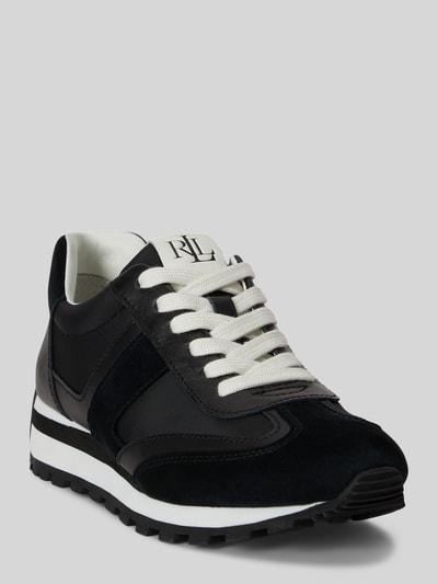 Lauren Ralph Lauren Sneaker aus echtem Rindsleder Modell 'DANI' Black 1