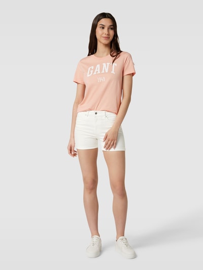 Vero Moda Szorty jeansowe z 5 kieszeniami model ‘LUNA’ Brudny biały 1