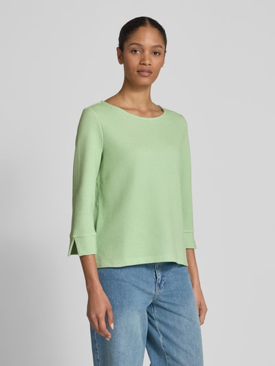 Tom Tailor Regular fit sweatshirt met 3/4-mouwen Lichtgroen - 4
