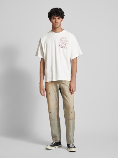 Replay T-Shirt mit Label-Print Modell 'Martin Garrix' Offwhite 1