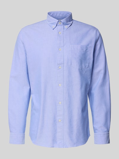 SELECTED HOMME Regular Fit Freizeithemd aus Baumwoll-Mix Modell 'REGRICK' Hellblau 2