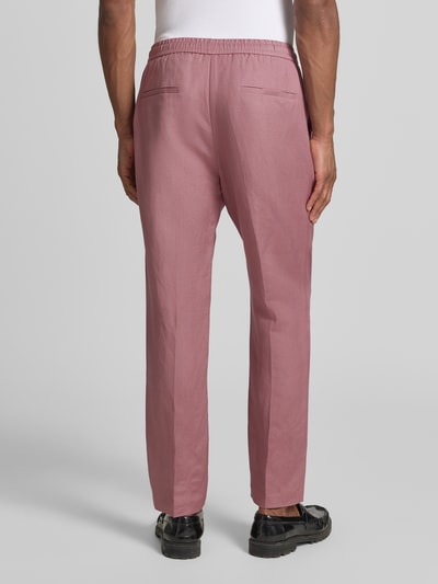 Antony Morato Regular Fit Hose aus Leinen-Viskose-Mix Modell 'NEIL' Rostrot 5
