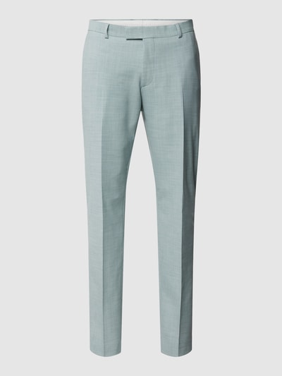 Strellson Slim fit pantalon met persplooien, model 'Madden' Groen - 2