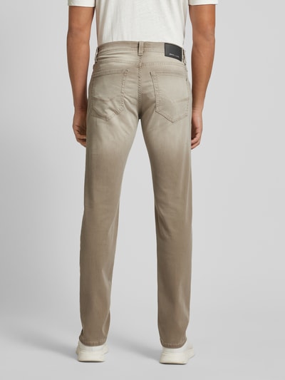 Pierre Cardin Spodnie o kroju regular fit z przetarciami model ‘Lyon’ Khaki 5