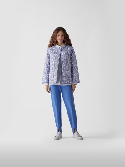 See by Chloé Steppjacke mit floralem Muster Hellblau 1