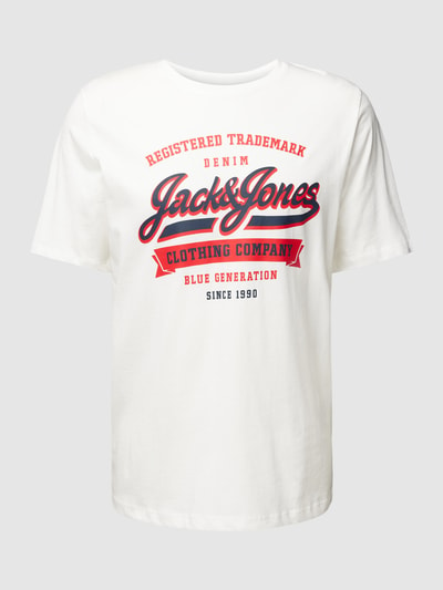 Jack & Jones T-shirt z nadrukiem z logo Biały 2