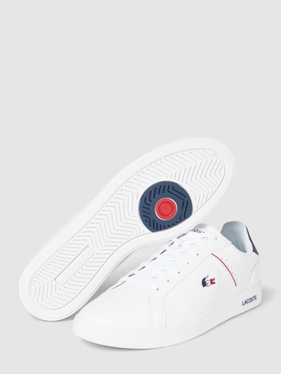 Lacoste Sneaker mit Logo-Stitching Modell 'EUROPA PRO' Weiss 4