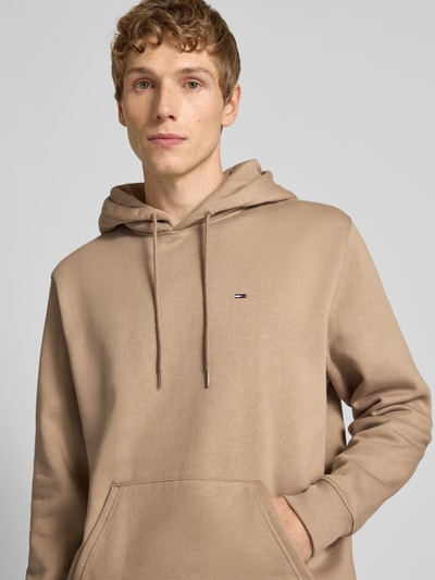 Tommy Jeans Regular Fit Hoodie aus Baumwoll-Mix Beige 3