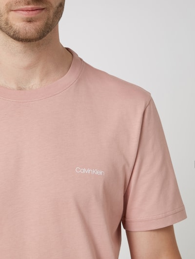 CK Calvin Klein T-shirt z nadrukiem z logo  Mocnoróżowy 3