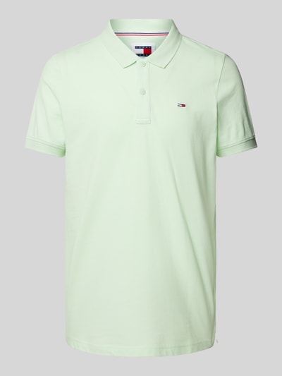 Tommy Jeans Slim fit poloshirt met logostitching Mintgroen - 2