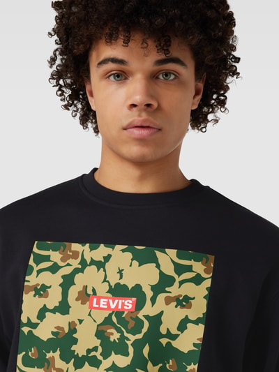 Levi's® Bluza z nadrukiem z logo Czarny 3