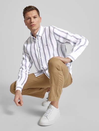 Tommy Hilfiger Koszula casualowa o kroju regular fit z wzorem w paski Złamany biały 3