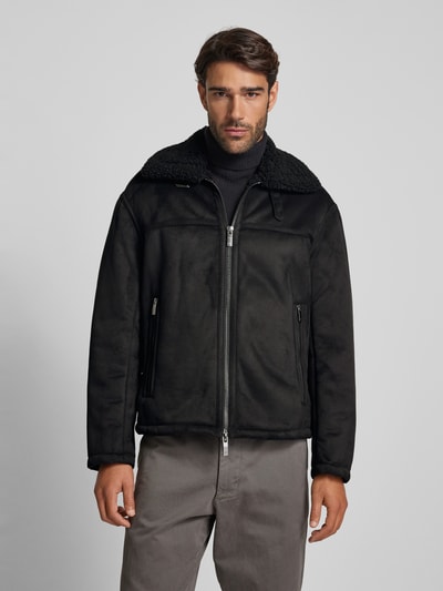 ARMANI EXCHANGE Jacke mit Zweiwege-Reißverschluss Modell 'Pilot' Black 4