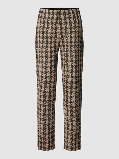 ICHI Stoffen broek met steekzakken opzij Beige - 2