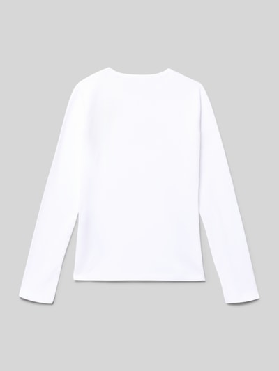 Guess Longsleeve mit Label-Print Weiss 3