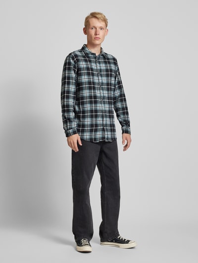 Jack & Jones Regular Fit Freizeithemd mit Kentkragen Modell 'JOSHUA' Ocean 1