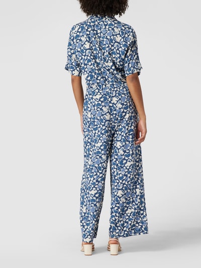 Jake*s Casual Jumpsuit mit Allover-Muster Blau 4