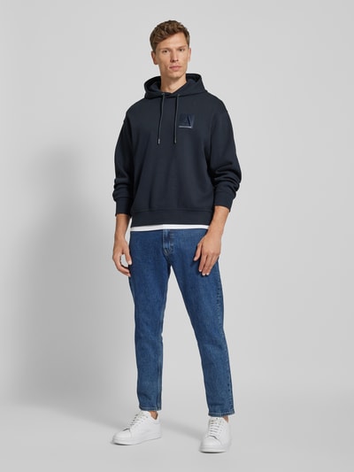 ARMANI EXCHANGE Hoodie mit Kapuze Modell Pique dunkelblau online kaufen