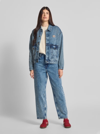American Vintage Mom Fit Jeans im 5-Pocket-Design Modell 'JOYBIRD' Blau 1