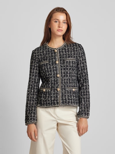 WHITE LABEL Blazer in Bouclé-Optik Black 4