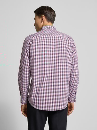 Christian Berg Men Vrijetijdsoverhemd met knoopsluiting Donkerrood - 5