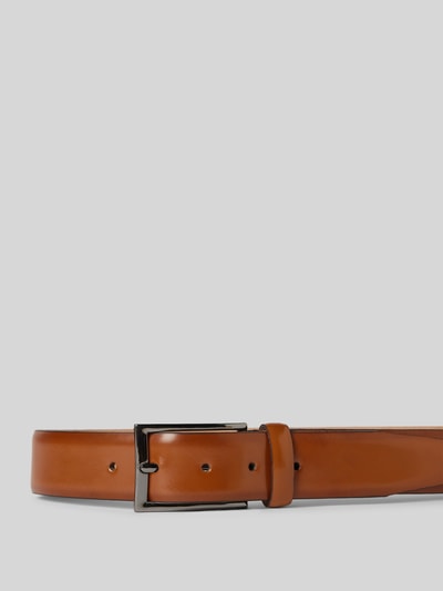 Pierre Cardin Leren riem met doornsluiting van metaal Cognac - 2
