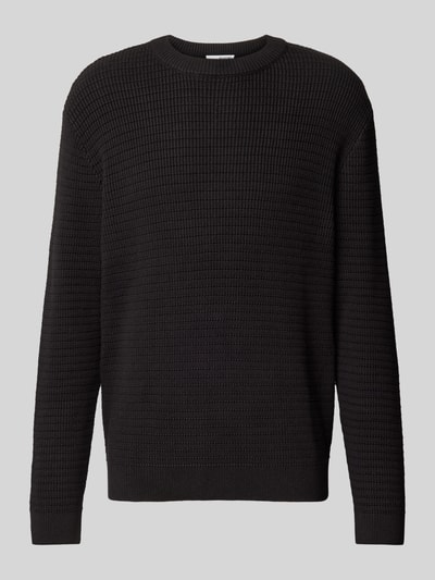 SELECTED HOMME Strickpullover mit gerippten Abschlüssen Black 2