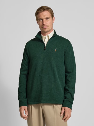 Polo Ralph Lauren Gebreide pullover met opstaande kraag Flessengroen gemêleerd - 4