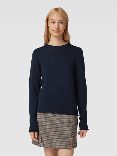 Tommy Hilfiger Strickpullover mit Rollsaum Marine 4