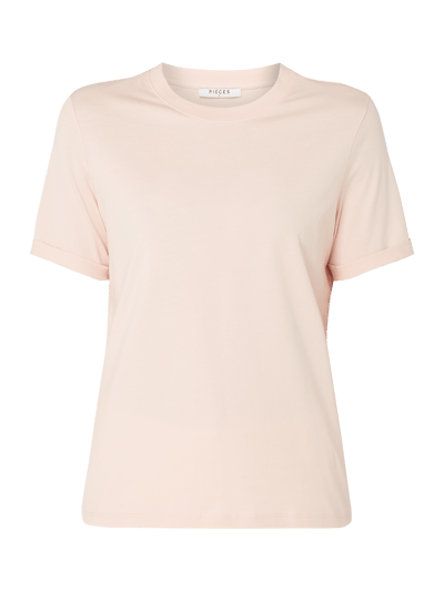 Pieces T-Shirt aus Baumwolle Rose 2