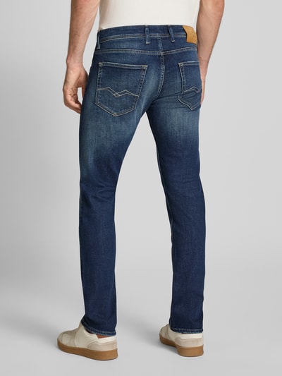 Replay Straight Fit Jeans im Used-Look Modell 'GROVER' Jeansblau 5