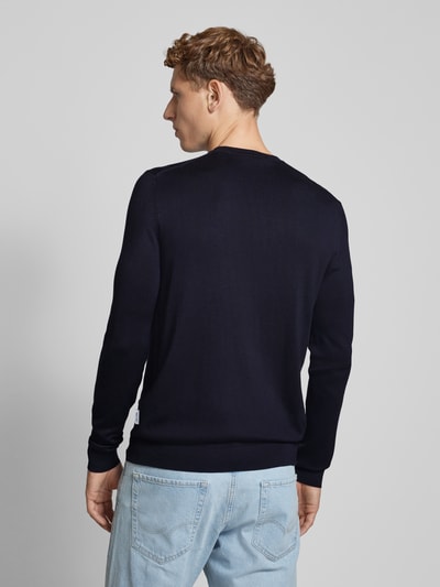 Only & Sons Gebreide pullover met ronde hals, model 'WYLER LIFE' Donkerblauw - 5