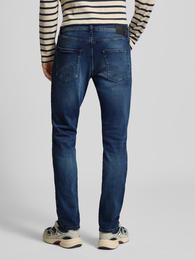 Tommy Jeans Slim Fit Jeans aus Baumwoll-Mix Dunkelblau 5