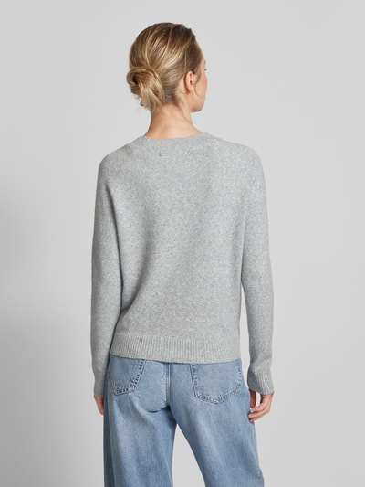 Vero Moda Langärmeliger Strickpullover Modell 'DOFFY' Hellgrau Melange 5