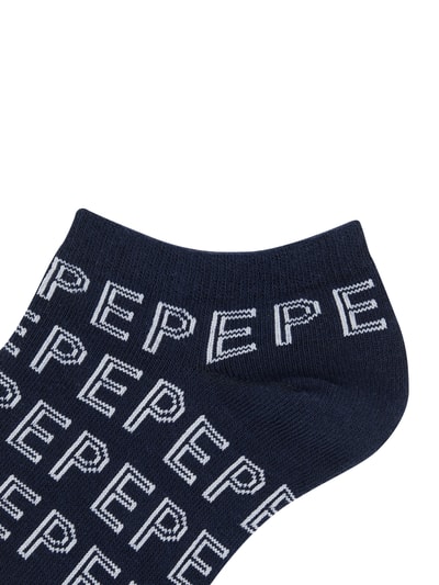 Pepe Jeans Sneakersokken met stretch in een set van 3 paar  Marineblauw - 3