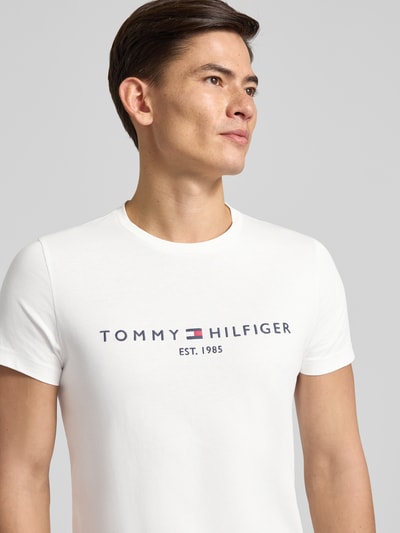Tommy Hilfiger T-shirt z bawełny bio Biały 3