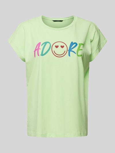 Vero Moda T-Shirt mit Motiv-Print Neon Gruen 2