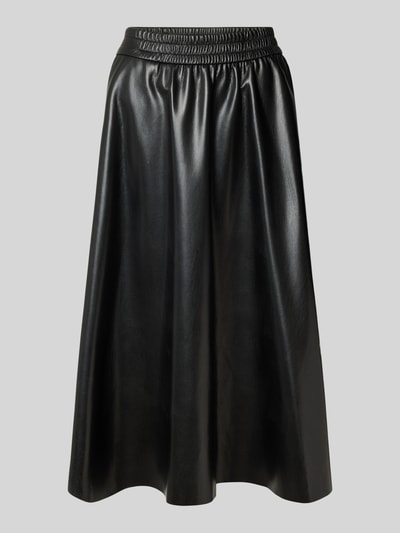 Raffaello Rossi Midirok in leerlook, model 'SMEA' Zwart - 2