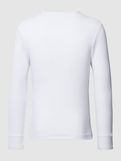 Marc O'Polo Longsleeve in Feinripp-Optik Modell 'ICONIC' Weiss 3