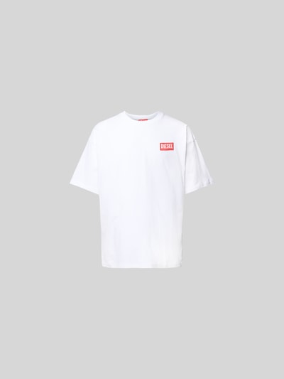 Diesel T-Shirt mit Label-Stitching Weiss 2