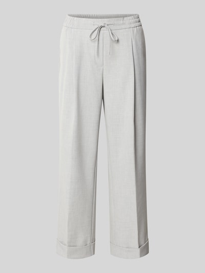 OPUS Spodnie materiałowe w kant model ‘Melosa’ Jasnoszary 2