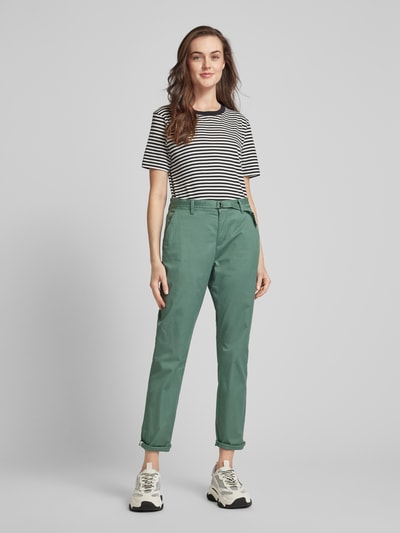 s.Oliver RED LABEL Regular fit broek met Franse steekzakken Rietgroen - 1