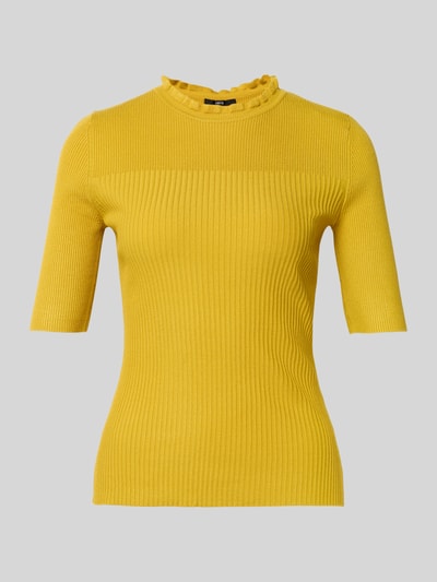Zero Gebreid shirt van viscosemix met ronde hals Geel - 2