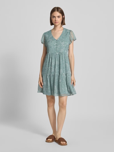 Only Regular Fit Chiffonkleid mit floralem Muster Modell 'AIDA ELISA LIFE' Schilf 1