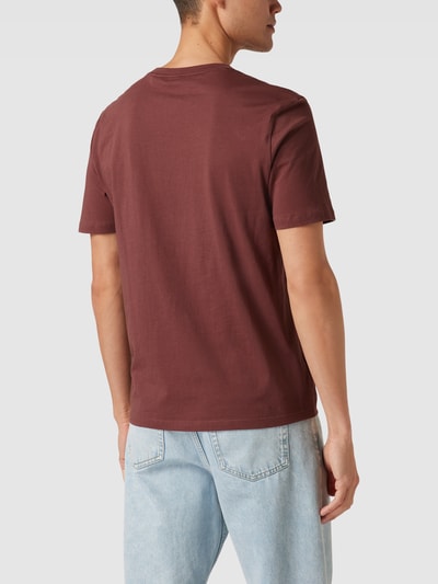 HUGO T-Shirt mit Label-Design Modell 'DULIVIO' Bordeaux 5