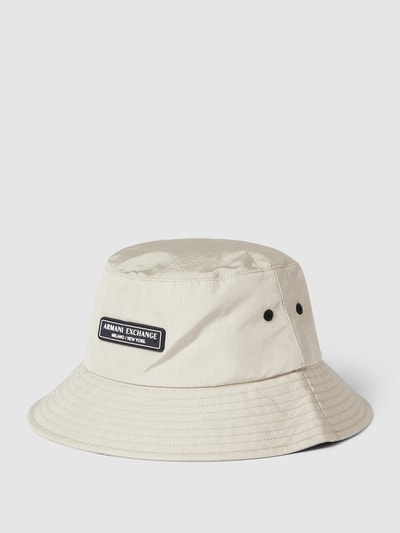 ARMANI EXCHANGE Bucket Hat mit Label-Patch Beige 1